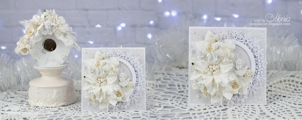 White flowers winter